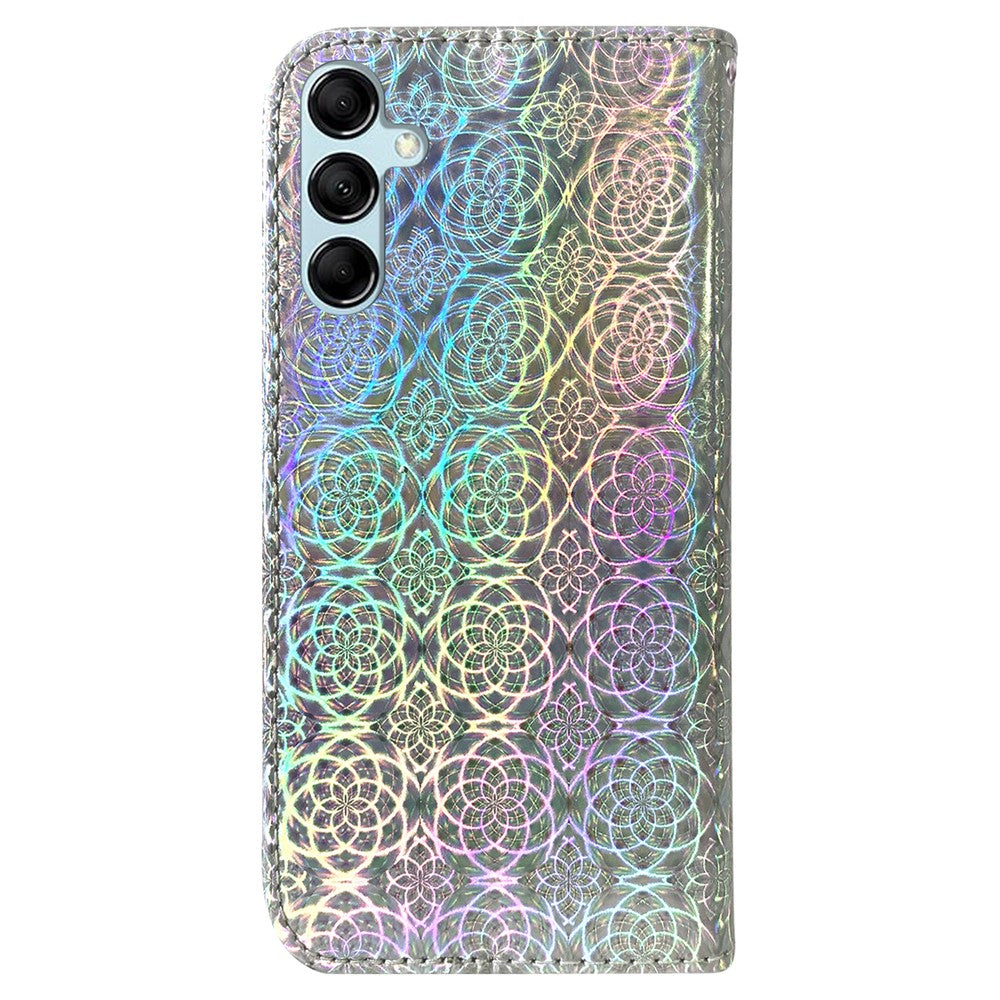 For Samsung Galaxy M54 5G / F54 5G Leather Wallet Case Dazzling Flower Pattern Phone Stand Cover