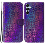 For Samsung Galaxy M54 5G / F54 5G Leather Wallet Case Dazzling Flower Pattern Phone Stand Cover