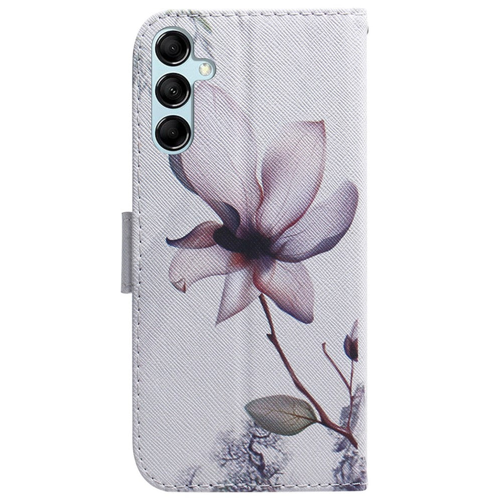 Til Samsung Galaxy M54 5G / F54 5G PU-læder stå-telefoncover med mønstertryk og pungfunktion