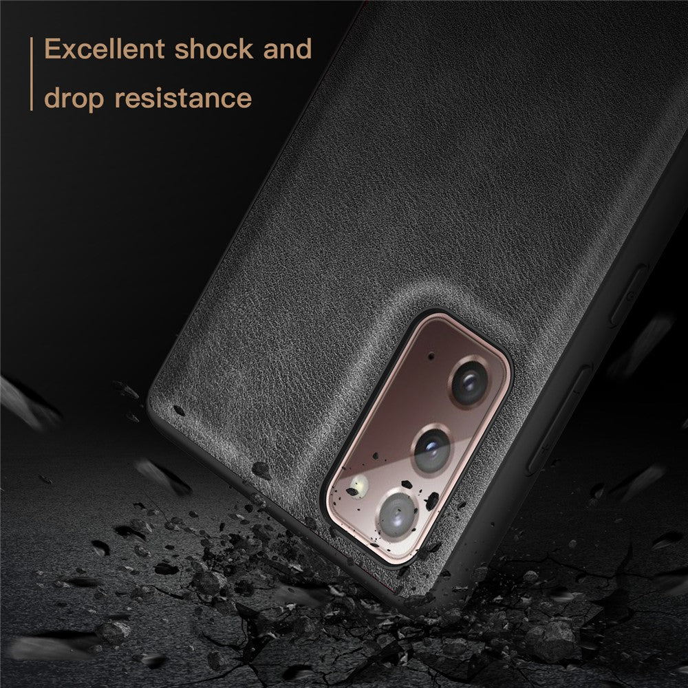 Vintage Phone Case for Samsung Galaxy Note20 / Note20 5G , PU Leather Coated TPU+PC Shockproof Cover