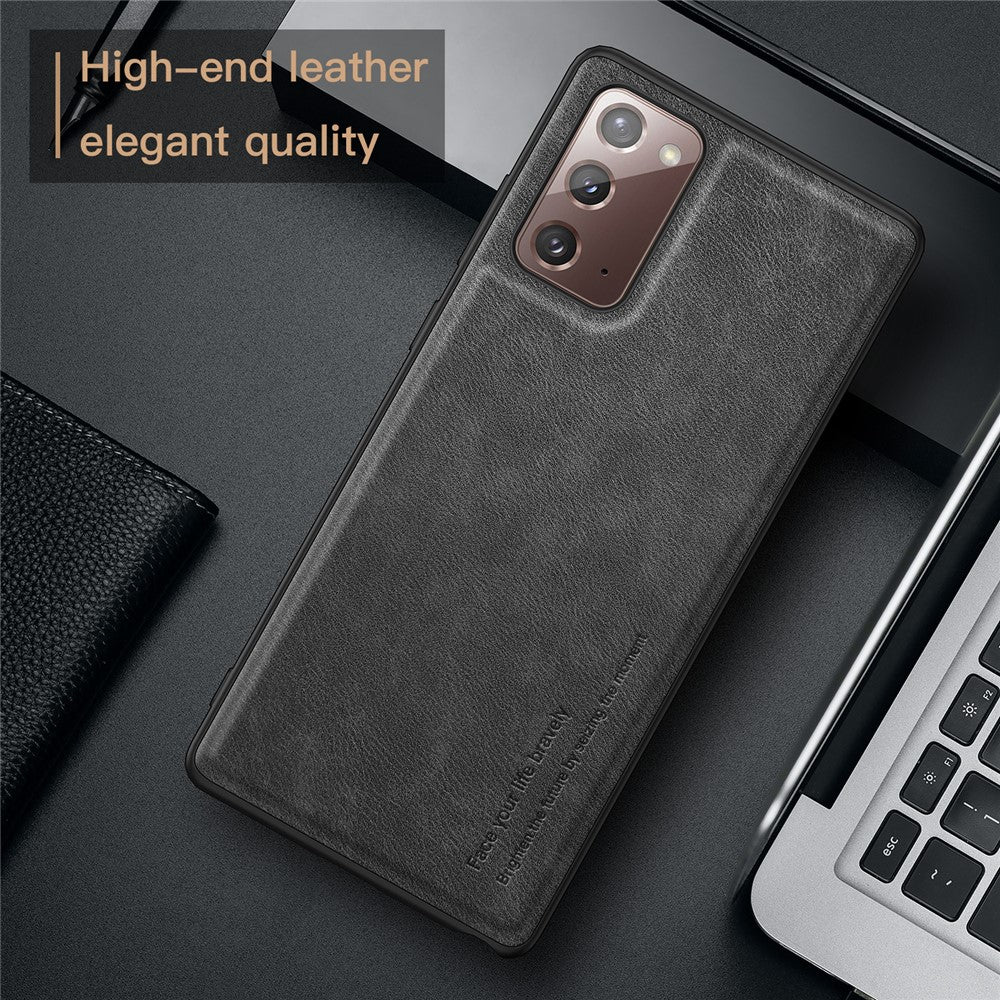 Vintage Phone Case for Samsung Galaxy Note20 / Note20 5G , PU Leather Coated TPU+PC Shockproof Cover