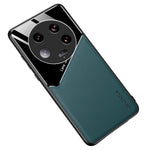 For Xiaomi 13 Ultra Protective Cover PU Leather Coated TPU + PC Phone Case with Car Mount Metal Sheet