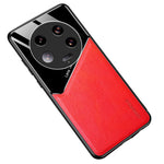 For Xiaomi 13 Ultra Protective Cover PU Leather Coated TPU + PC Phone Case with Car Mount Metal Sheet