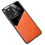 For Xiaomi 13 Lite / Civi 2 5G Anti-fall Cover PU Leather Coated TPU+PC Phone Case with Car Mount Metal Sheet
