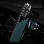 For Xiaomi 13 Lite / Civi 2 5G Anti-fall Cover PU Leather Coated TPU+PC Phone Case with Car Mount Metal Sheet