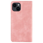 BETOPNICE 003 For iPhone 15 Fully Wrapped PU Leather Cover RFID Blocking Stand Wallet Phone Case