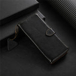 For Xiaomi Redmi 12 4G RFID Blocking Wallet Case Litchi Texture Genuine Cow Leather Stand Cover