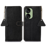 For Asus Zenfone 10 5G / 9 5G Genuine Cow Leather Cover RFID Blocking Wallet Stand Phone Case