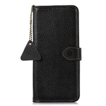 For Asus Zenfone 10 5G / 9 5G Genuine Cow Leather Cover RFID Blocking Wallet Stand Phone Case