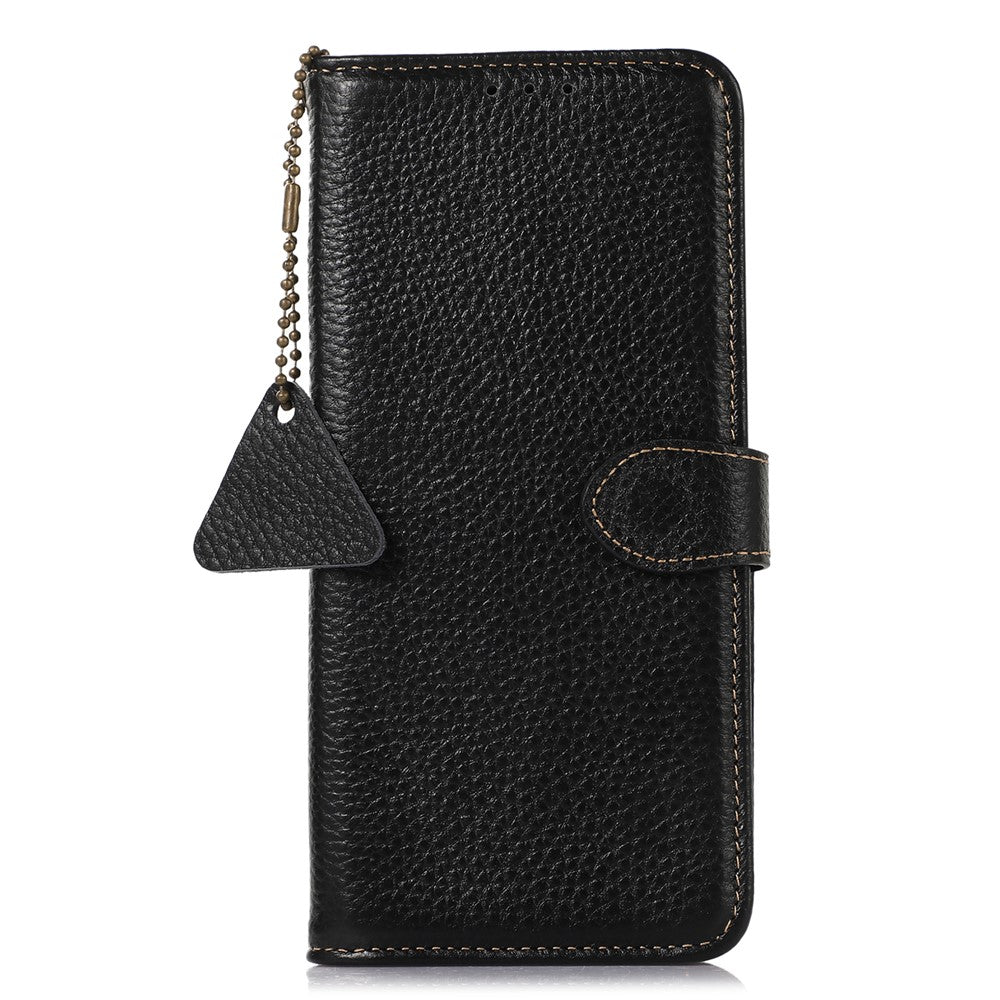 For Asus Zenfone 10 5G / 9 5G Genuine Cow Leather Cover RFID Blocking Wallet Stand Phone Case