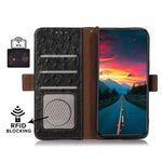 Til Asus Zenfone 10 5G / 9 5G Ægte Læder Telefoncover RFID Blokerende Pung Stativ Etui
