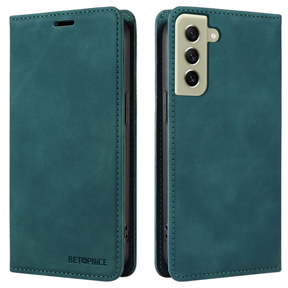 BETOPNICE 003 Anti-drop Phone Case for Samsung Galaxy S21+ 5G RFID Blocking Leather Wallet Stand Cover