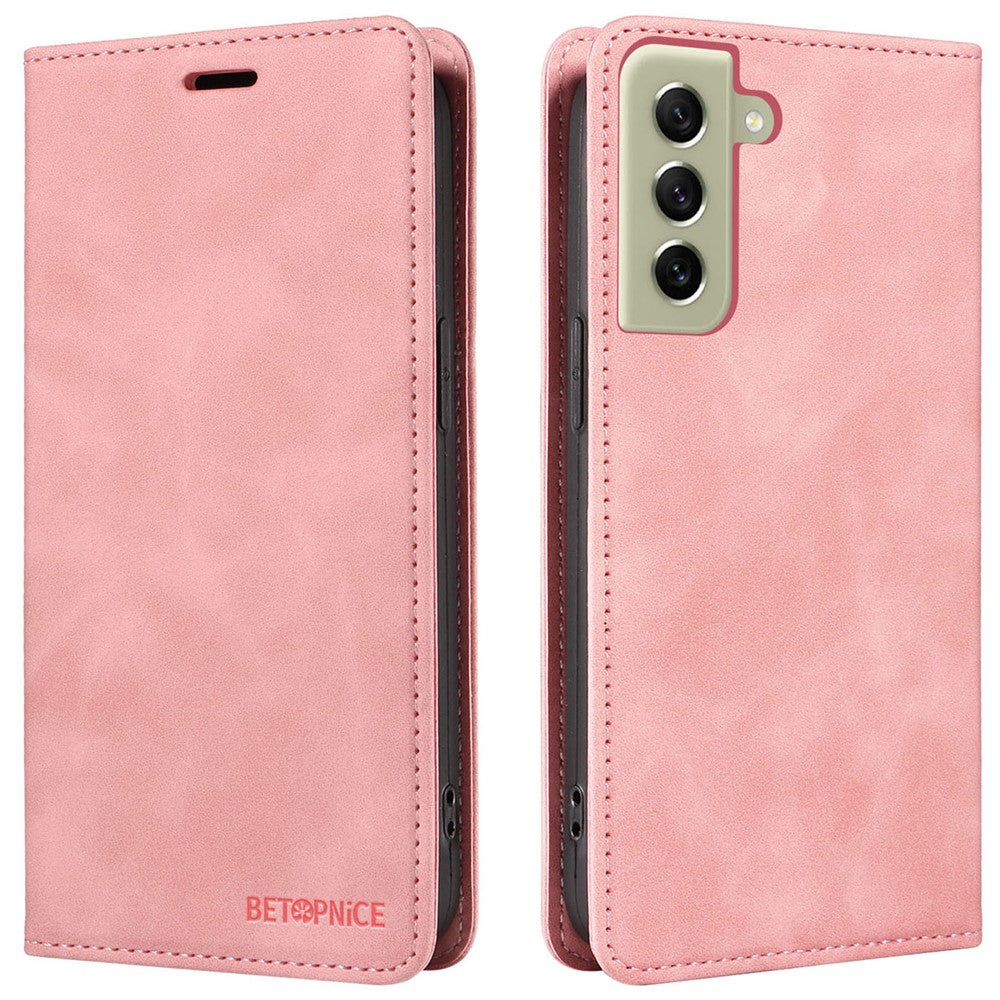 BETOPNICE 003 Anti-drop Phone Case for Samsung Galaxy S21+ 5G RFID Blocking Leather Wallet Stand Cover