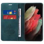 BETOPNICE 003 For Samsung Galaxy S21 Ultra 5G Leather Stand Phone Case RFID Blocking Wallet Cover