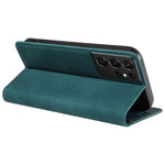 BETOPNICE 003 For Samsung Galaxy S21 Ultra 5G Leather Stand Phone Case RFID Blocking Wallet Cover