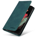 BETOPNICE 003 For Samsung Galaxy S21 Ultra 5G Leather Stand Phone Case RFID Blocking Wallet Cover
