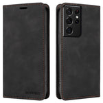 BETOPNICE 003 For Samsung Galaxy S21 Ultra 5G Leather Stand Phone Case RFID Blocking Wallet Cover