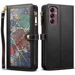 ESEBLE for Samsung Galaxy A25 5G (Global) (161mm) Wallet Stand Phone Case RFID Blocking Leather Cover
