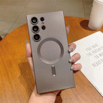 For Samsung Galaxy S23 Ultra Magnetic Case Rubberized TPU Phone Cover