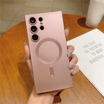 For Samsung Galaxy S23 Ultra Magnetic Case Rubberized TPU Phone Cover