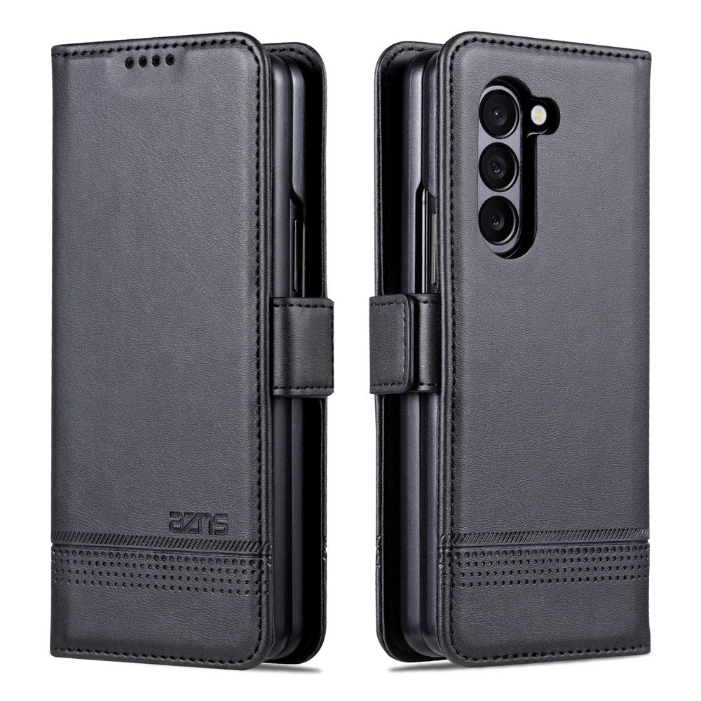 AZNS Til Samsung Galaxy Z Fold5 5G PU Læder Pung Flip Folio Stand Telefon Cover