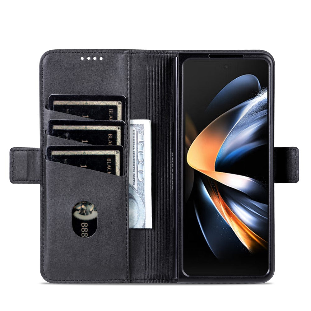 AZNS Til Samsung Galaxy Z Fold5 5G PU Læder Pung Flip Folio Stand Telefon Cover