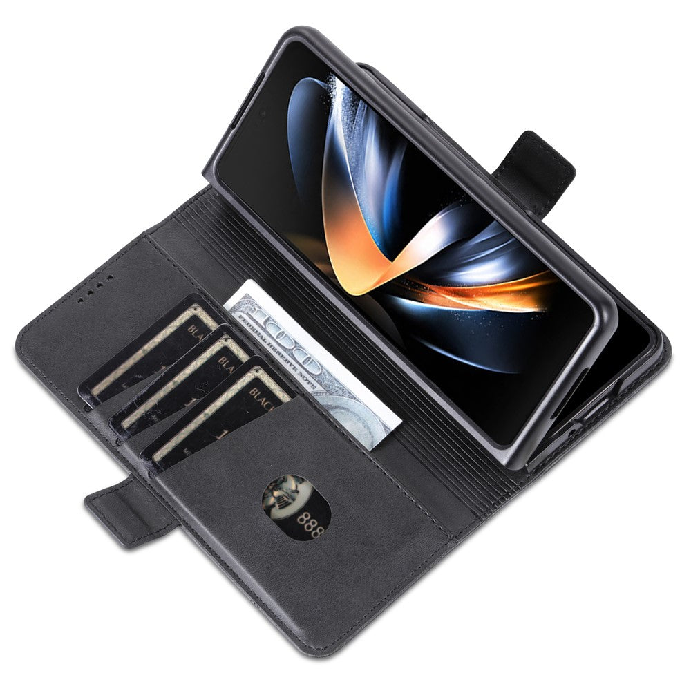 AZNS Til Samsung Galaxy Z Fold5 5G PU Læder Pung Flip Folio Stand Telefon Cover