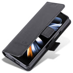 AZNS Til Samsung Galaxy Z Fold5 5G PU Læder Pung Flip Folio Stand Telefon Cover