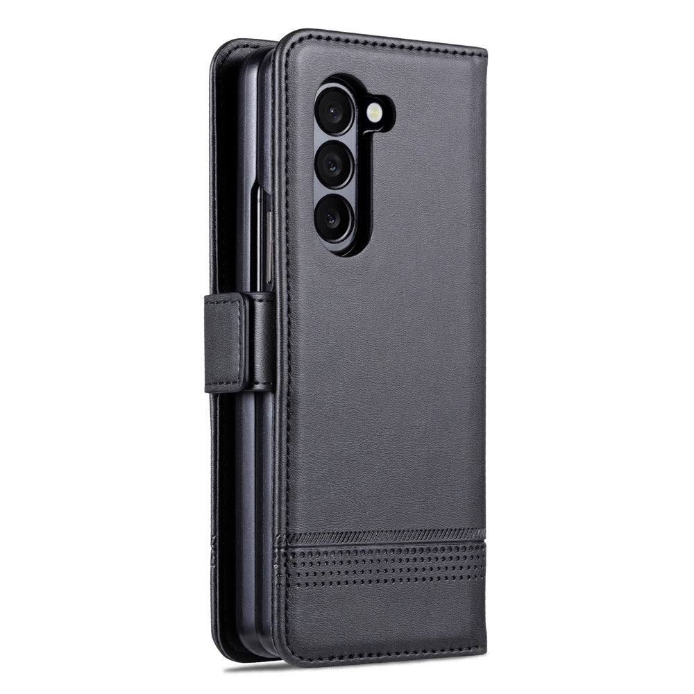 AZNS Til Samsung Galaxy Z Fold5 5G PU Læder Pung Flip Folio Stand Telefon Cover