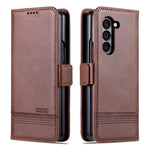 AZNS Til Samsung Galaxy Z Fold5 5G PU Læder Pung Flip Folio Stand Telefon Cover