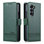 AZNS Til Samsung Galaxy Z Fold5 5G PU Læder Pung Flip Folio Stand Telefon Cover