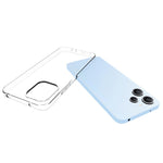 For Xiaomi Redmi 12 4G Glossy Watermark-Free TPU Case Transparent Phone Cover