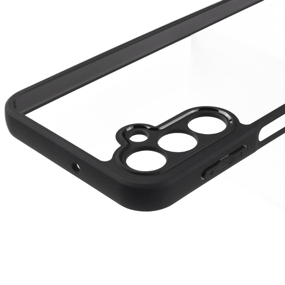 Slim-fit mobilskal i støvtæt TPU + hård transparent PC til Samsung Galaxy A24 4G (162,1 x 77,6 x 8,3 mm)