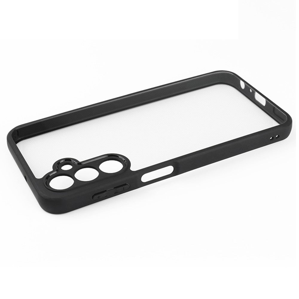 Slim-fit mobilskal i støvtæt TPU + hård transparent PC til Samsung Galaxy A24 4G (162,1 x 77,6 x 8,3 mm)
