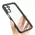 Slim-fit mobilskal i støvtæt TPU + hård transparent PC til Samsung Galaxy A24 4G (162,1 x 77,6 x 8,3 mm)