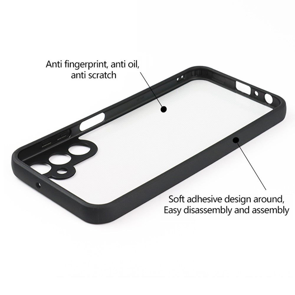 Slim-fit mobilskal i støvtæt TPU + hård transparent PC til Samsung Galaxy A24 4G (162,1 x 77,6 x 8,3 mm)