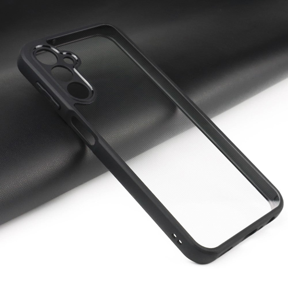 Slim-fit mobilskal i støvtæt TPU + hård transparent PC til Samsung Galaxy A24 4G (162,1 x 77,6 x 8,3 mm)