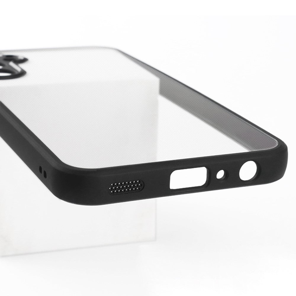 Slim-fit mobilskal i støvtæt TPU + hård transparent PC til Samsung Galaxy A24 4G (162,1 x 77,6 x 8,3 mm)