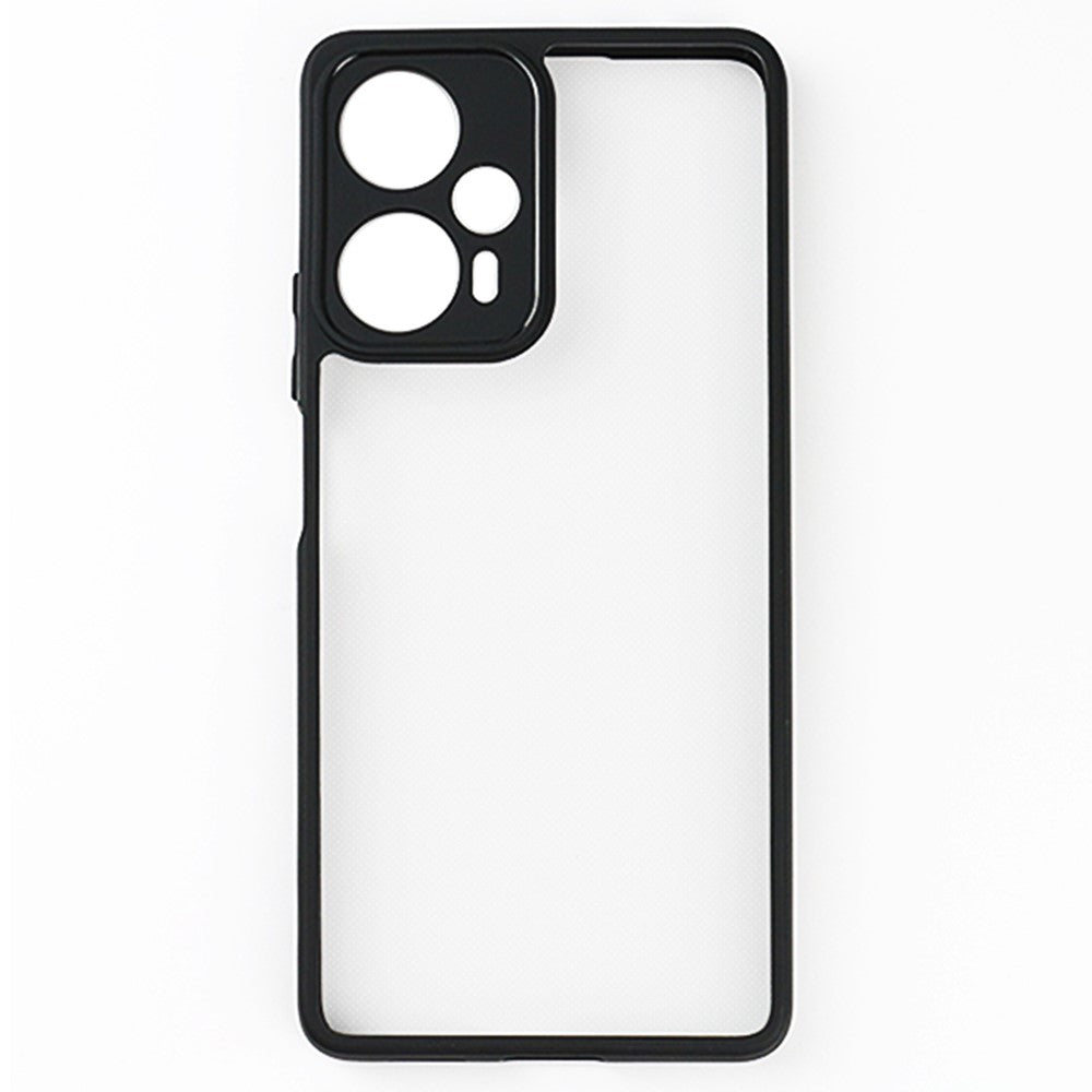 Xiaomi Redmi Note 12 Turbo / Poco F5 5G Anti-damm Mobilskal TPU + Hårt PC Transparent Mobilskal