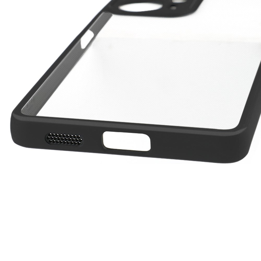 Xiaomi Redmi Note 12 Turbo / Poco F5 5G Anti-damm Mobilskal TPU + Hårt PC Transparent Mobilskal