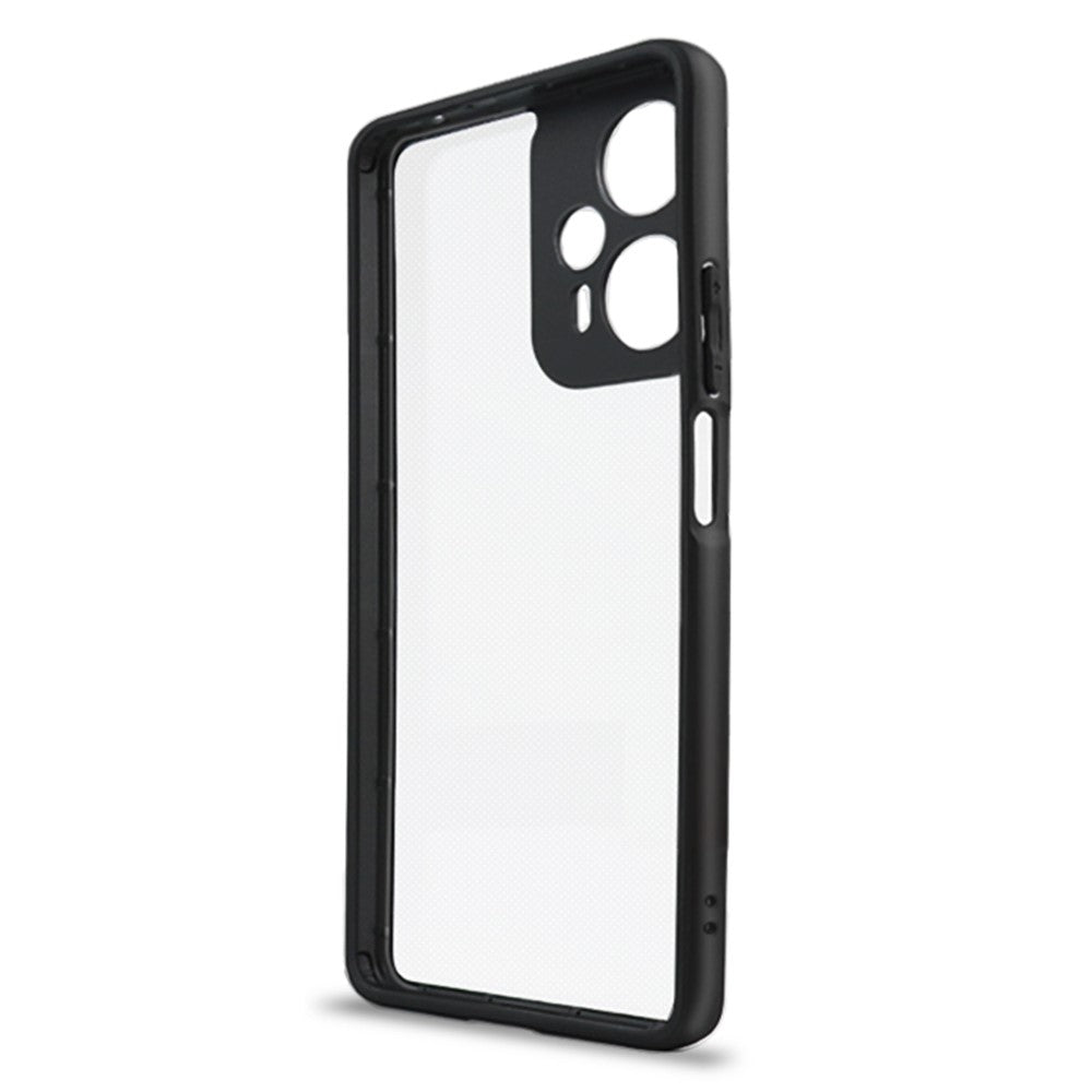 Støvafvisende mobilcover i TPU + hårdt gennemsigtigt PC-cover til Xiaomi Redmi Note 12 Turbo / Poco F5 5G