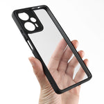 Xiaomi Redmi Note 12 Turbo / Poco F5 5G Anti-damm Mobilskal TPU + Hårt PC Transparent Mobilskal