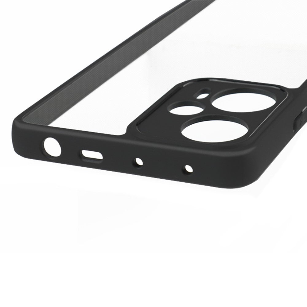 Xiaomi Redmi Note 12 Turbo / Poco F5 5G Anti-damm Mobilskal TPU + Hårt PC Transparent Mobilskal