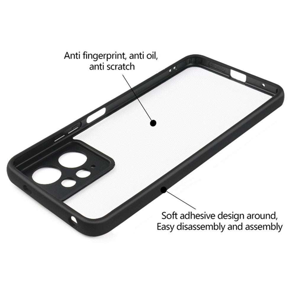 For Xiaomi Redmi Note 12 4G Protective Phone Cover PC + TPU Transparent Phone Case