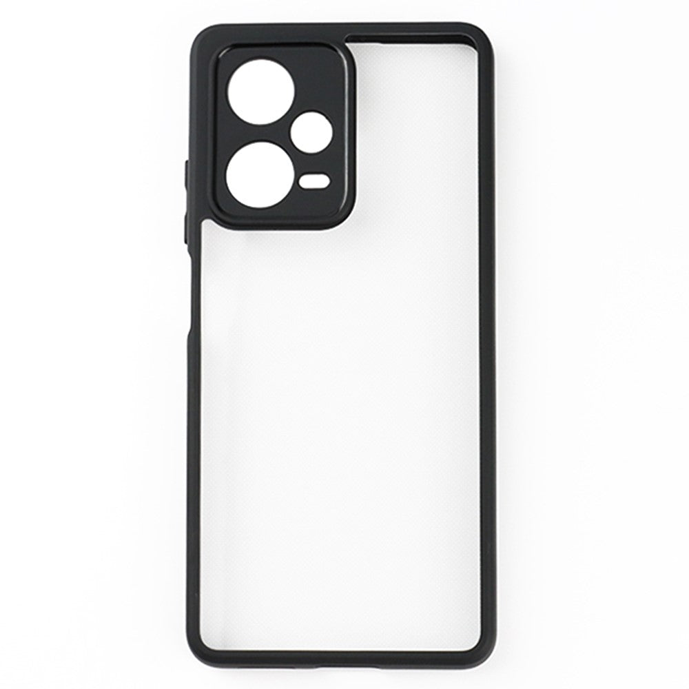 For Xiaomi Redmi Note 12 Pro+ 5G Transparent Cell Phone Case Flexible TPU + Hard PC Mobile Phone Case