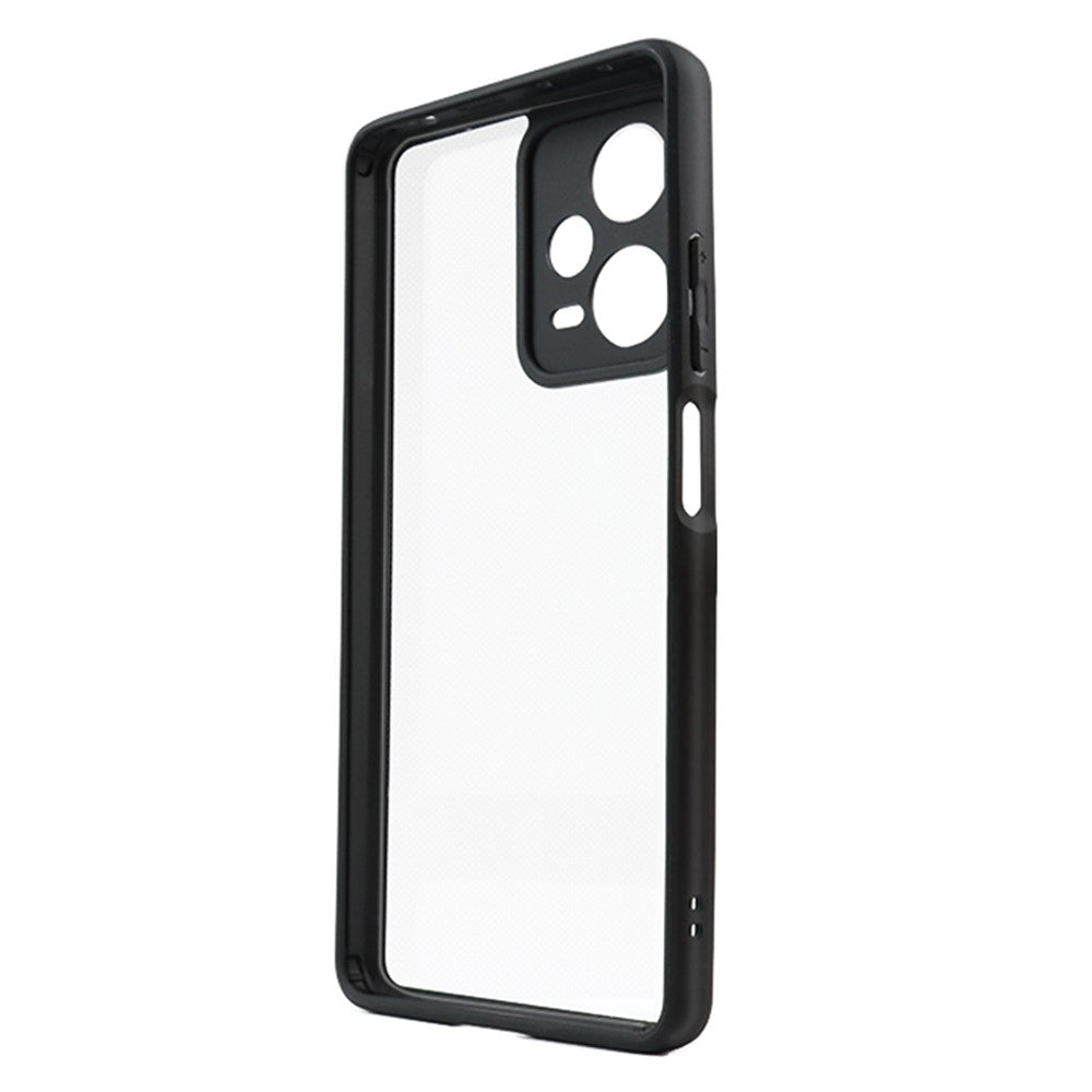 For Xiaomi Redmi Note 12 Pro+ 5G Transparent Cell Phone Case Flexible TPU + Hard PC Mobile Phone Case