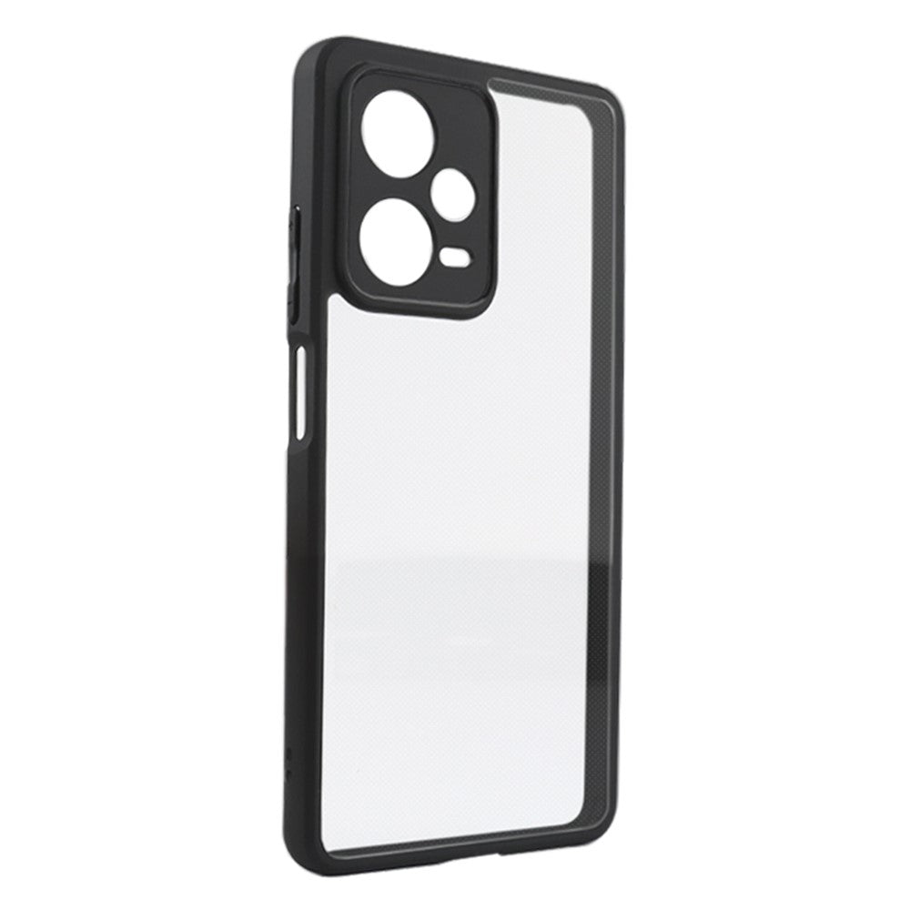 For Xiaomi Redmi Note 12 Pro+ 5G Transparent Cell Phone Case Flexible TPU + Hard PC Mobile Phone Case