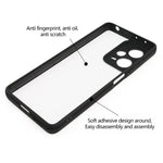 For Xiaomi Redmi Note 12 Pro+ 5G Transparent Cell Phone Case Flexible TPU + Hard PC Mobile Phone Case