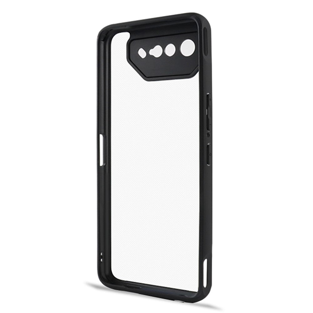 For Asus ROG Phone 7 5G Mobile Phone Cover Transparent Anti-Dust Flexible TPU + Hard PC Phone Case