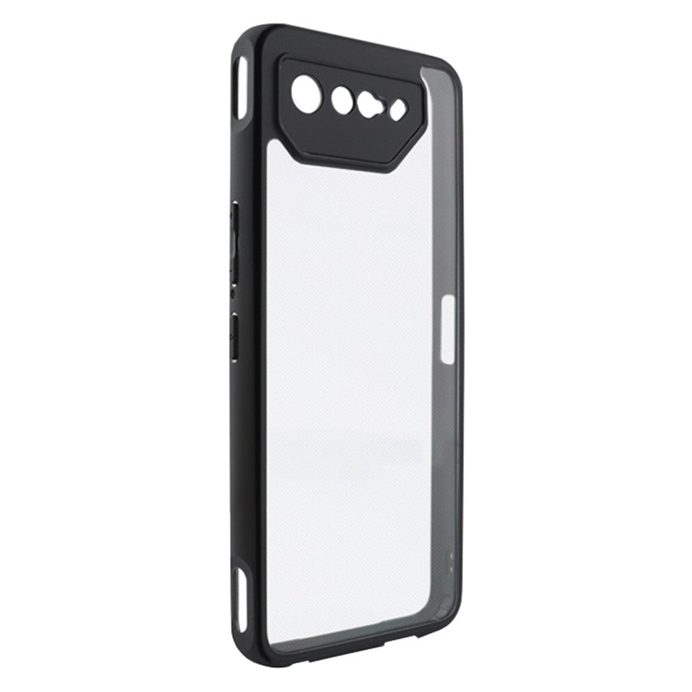 For Asus ROG Phone 7 5G Mobile Phone Cover Transparent Anti-Dust Flexible TPU + Hard PC Phone Case